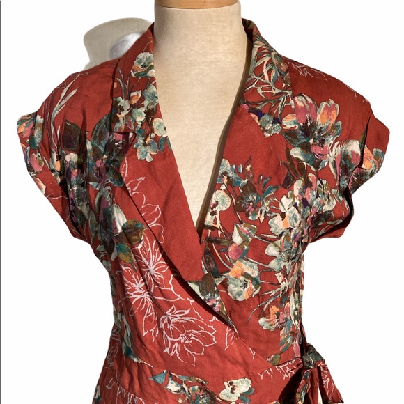 Anthropologie Skies are Blue Wrap Dress Size XS - Picture 8 of 10